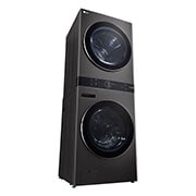 LG Single Unit Front Load 25/20kg LG WashTower™ with Centre Control™, Black Steel color, Right Side open View, WT2520BRK, thumbnail 13
